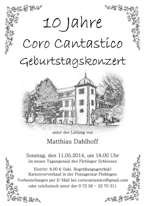 Geburtstagskonzert Plakat